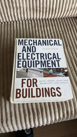 Mechanical and Electrical Equipment for Buildings 11th Edition