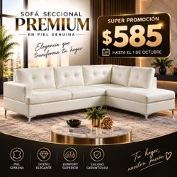 Sectional sofa.