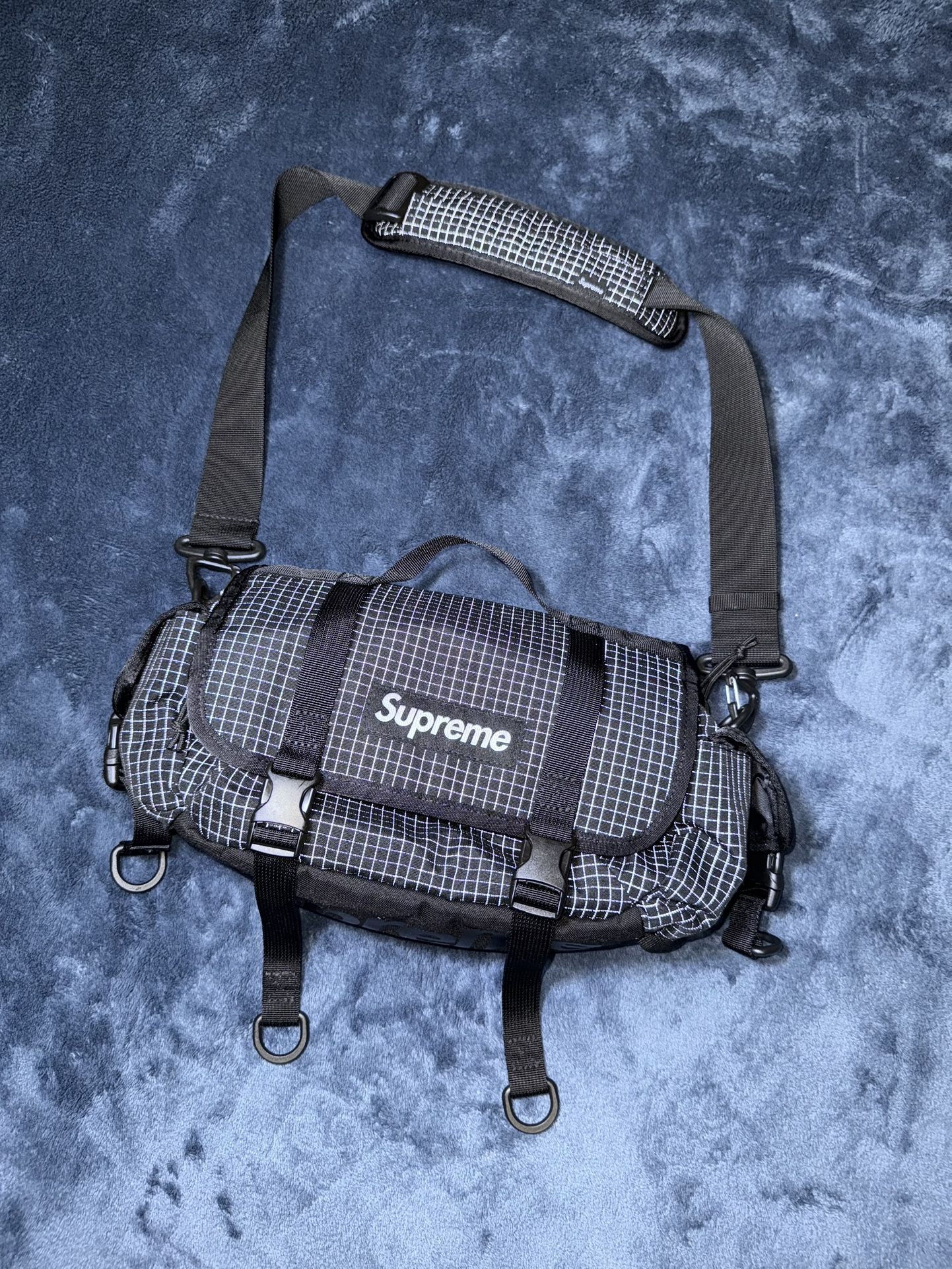 Black Supreme Mini Duffle Bag
