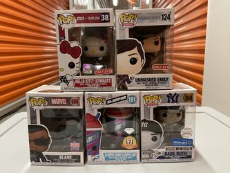 Funko POP Bundle - Hello Kitty, Blade, Emily Unmasked, Slurpee, Babe Ruth