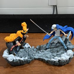 Law Vs Blackbeard One Piece Anime Statue Set
