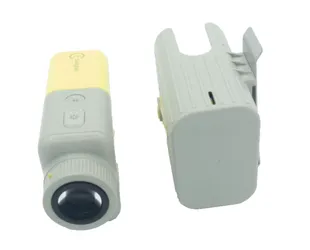 Golfzon CaddyTalk Minion Ultra Light Golf Laser Rangefinder Gray Yellow w/ Case