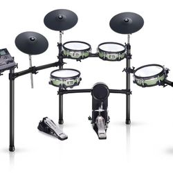 ACE-510 Electric Drum Set with Double Layers Mesh Heads, Full Rubber Cymbal&Choke, Restore Authentic Drum Sound and Percussive Feel, Bluetooth Connect