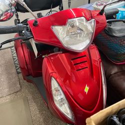 Red Electric Mobility Scooter
