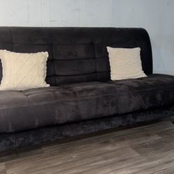 Bellona -Black Futon With Interior Storage. 
