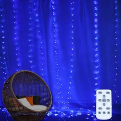 360LED Fairy Curtain Lights, 9.8x9.8Ft