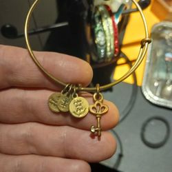 Charm Bracelet Alex And Ani Gold Tone Charm Bracelet With Energy Vibes