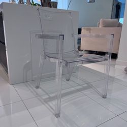 Deauville Clear Armchairs by Christopher Pillet, 2 Available, $100 Each
