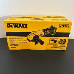 $130 New Dewalt 4.5" Grinder Paddle switch 20-Volt (TOOL-ONLY) Model DCG408B