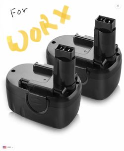 For WORX WA3127 18 Volt 3.0 Ah Ni-Cd replacement Battery 2 pack
