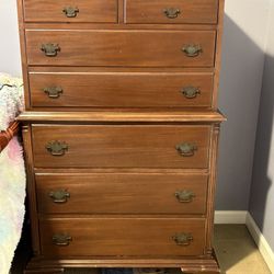 Antique Dresser With Mirror