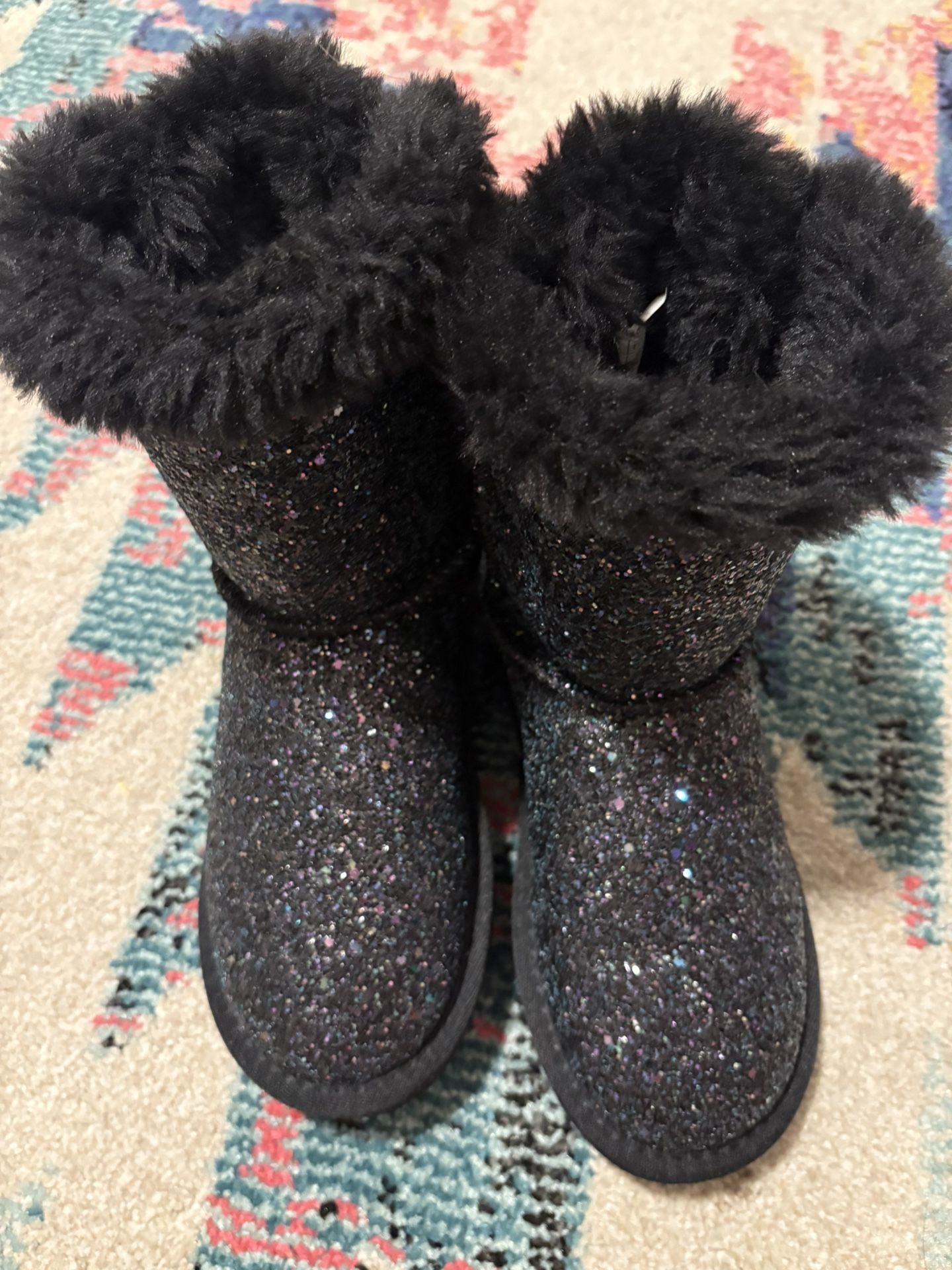 Girls/kids Boots Sparkle Black