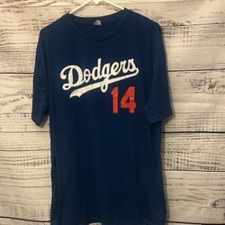 Blue Dodgers Hernandez 14 shirt size XL