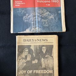 2 Vintage Collectable News Papers