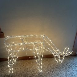 Lighted 42” Feeding Deer - Indoor/Outdoo