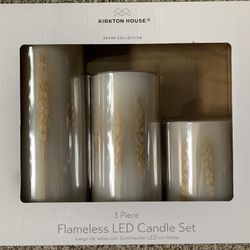 3pc Flameless LED Candle set - NEW IN BOX