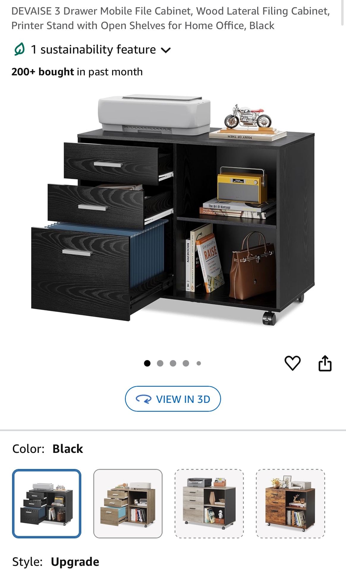Drawer Mobil File Cabinet New $70