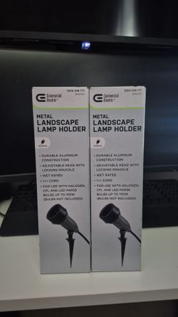 Metal landscape light holder bronze