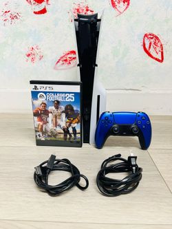 Sony PlayStation 5 Slim Disc Version - 1 TB , Bonus 1 Game ( Used )