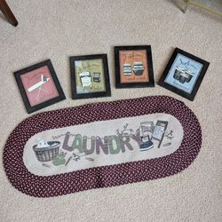 Laundry Room Rug And Pictures 