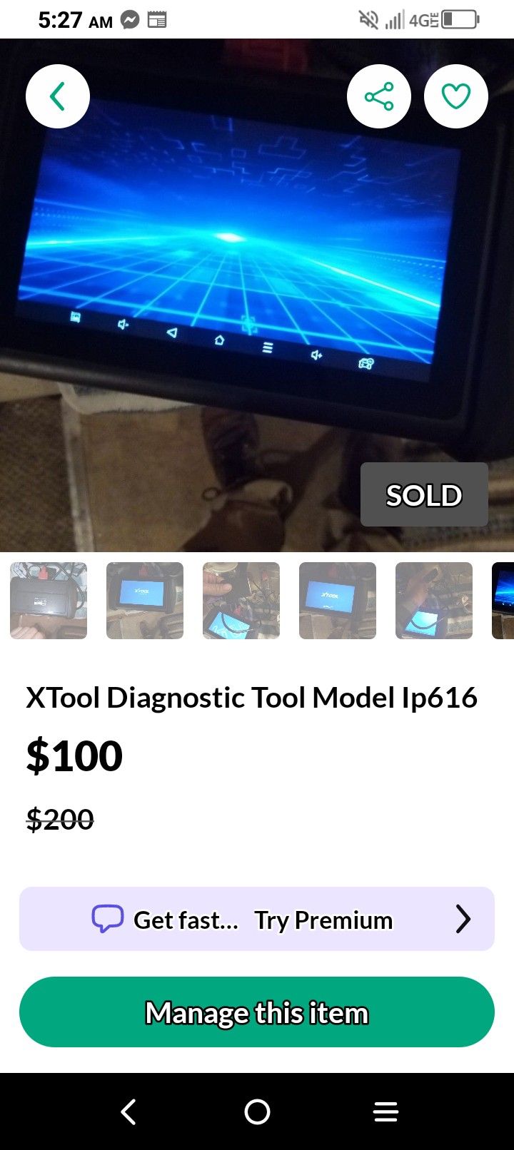 XTool Diagnostic Tool Model Ip616