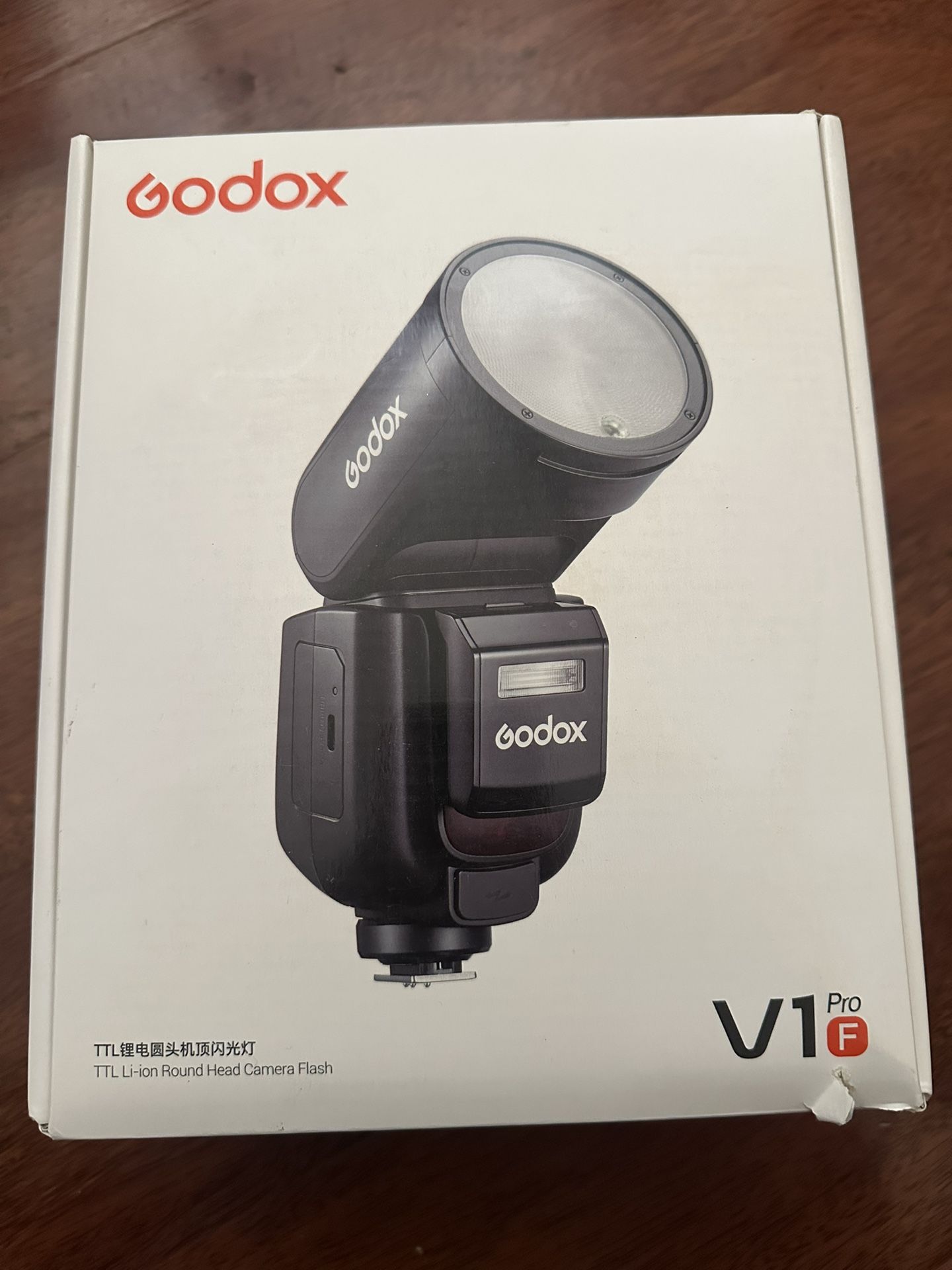 Godox V1 PRO-F Fujifilm ETTL Li-ion Round Head Camera Flash 2.8GHz Wi-fi