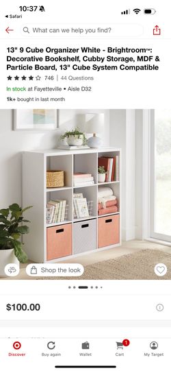 9 cube organizer shelf