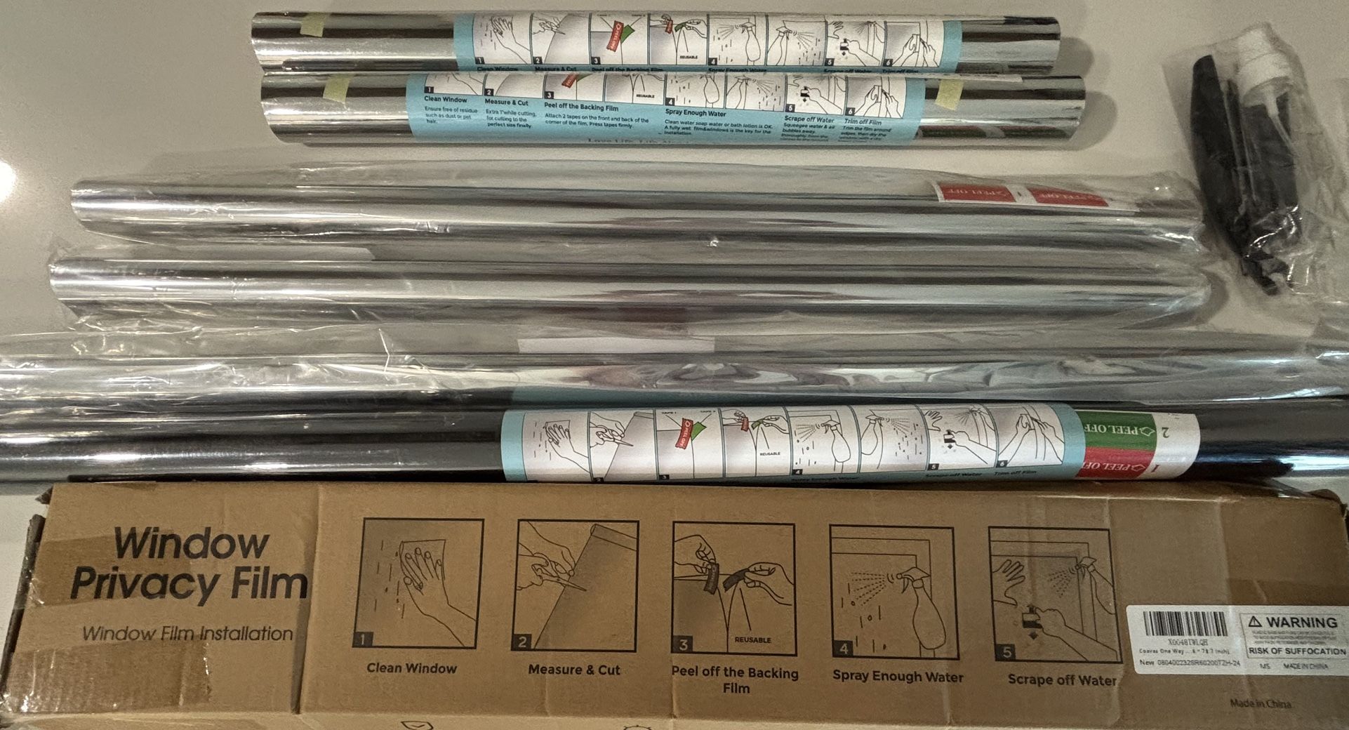 Coavas Window Privacy Film (6 Rolls) - $150 For All