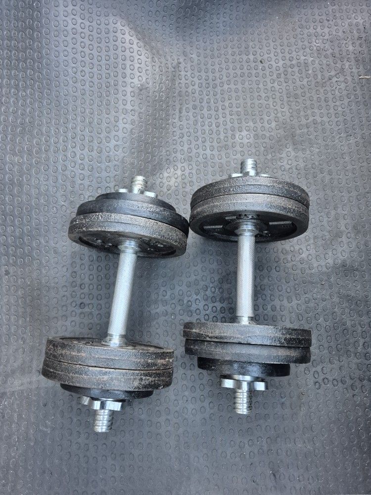 Adjustable 28lbs  Dumbells Weights