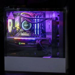 Gaming & Streaming & Editing PC High End Custom Build Computer RTX, Ryzen Liquid Cooled