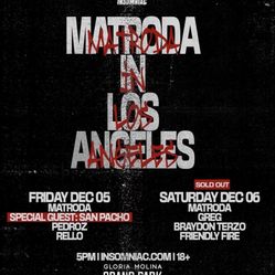 Matroda Ticket Friday 