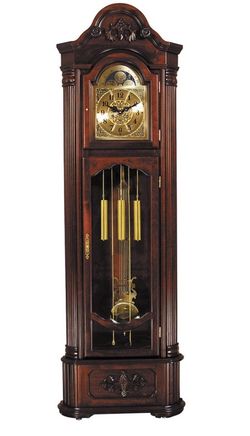 ♨️ Dark Walnut Grandfather clock 🕰 90 Days NO INTEREST! 🚫