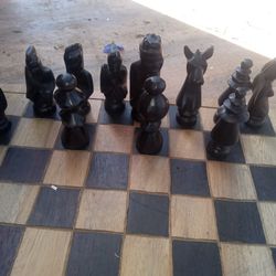 Rare African Chess Set