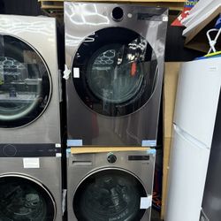 Brand new LG Stainless steel washer and gas dryer set 