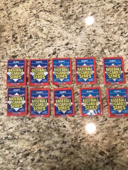 Fleer 1993 Baseball Cards Wax Pack 10 packs For $5