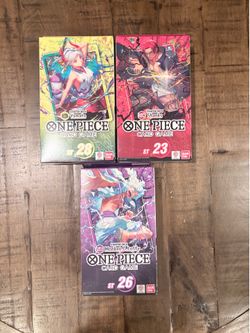 Brand New Sealed One Piece TCG: Purple/Black Monkey D. Luffy Deck, Yamato, & shanks