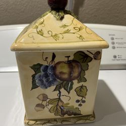 Capri ware Hand-Painted Cookie jar