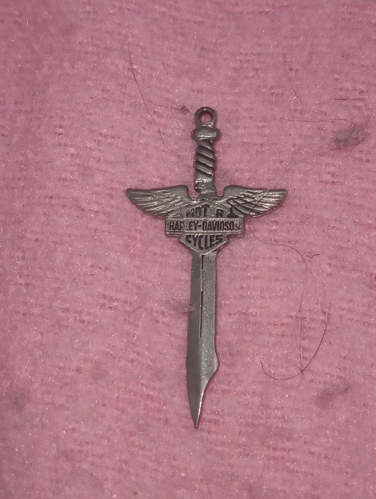 Silver Harley Davidson Pendant