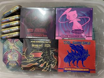 Pokemon ETB sealed Collection 