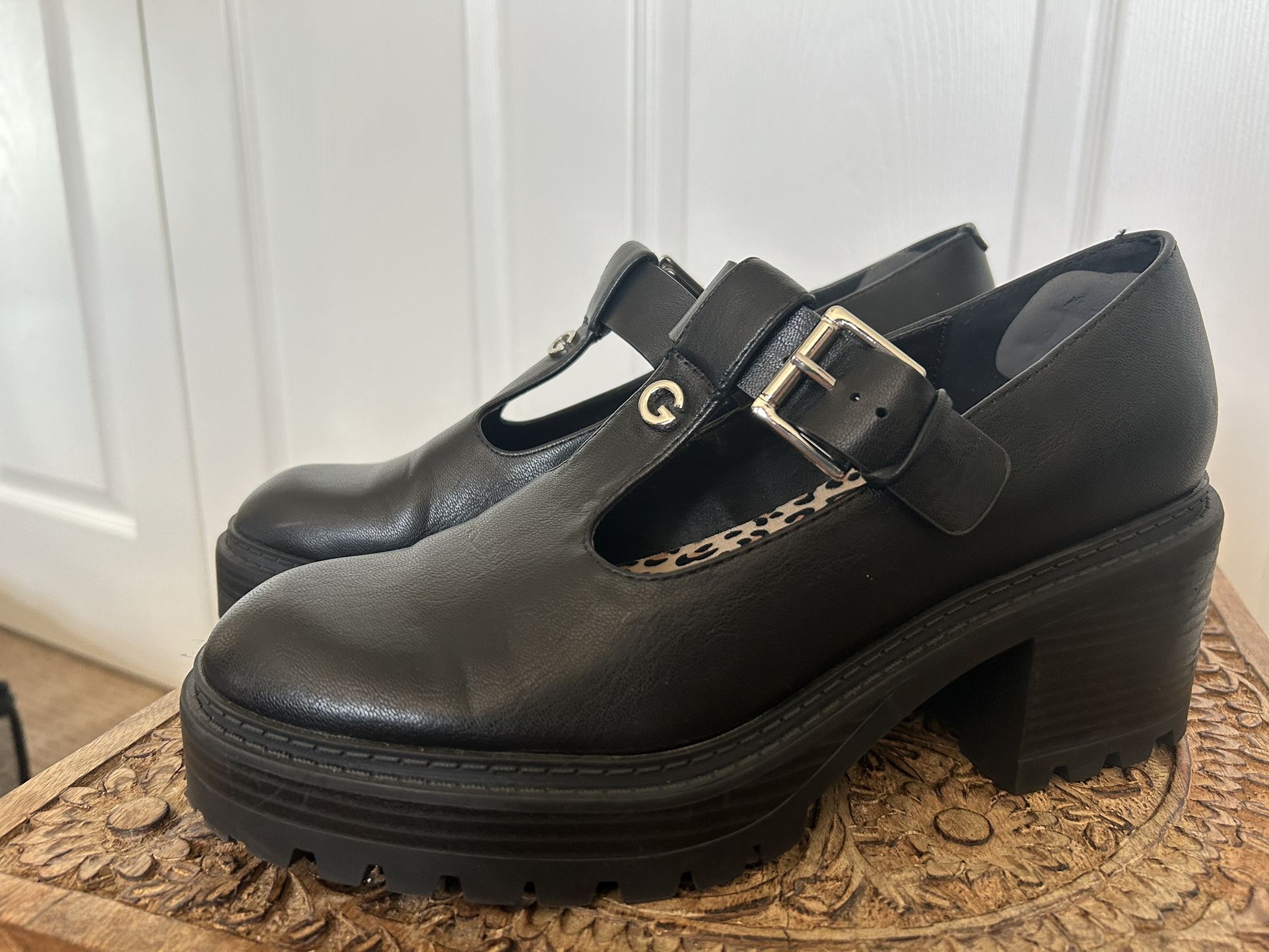 GBG Los Angeles Platform Heeled Oxford-8.5US