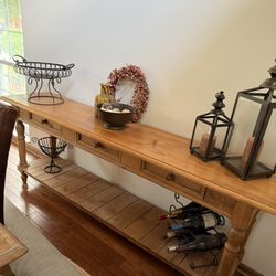 Stylish Wood Console Table 
