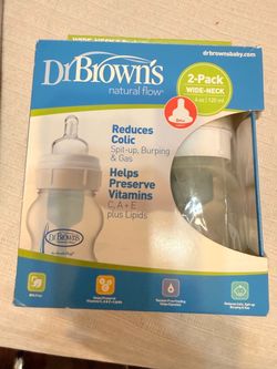 Dr. Brown's Natural Flow Wide-Neck Baby Bottles 2-Pack