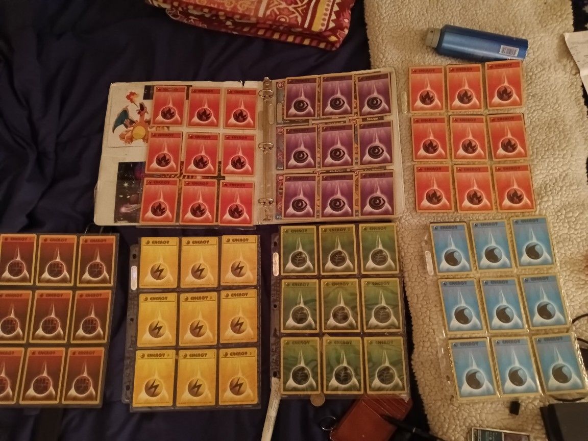 100 Base Set Energy Pokemon Cards 