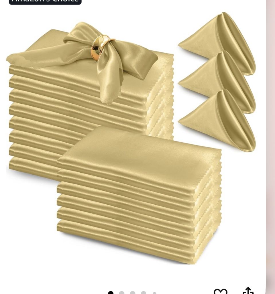 Gold Satin Napkin