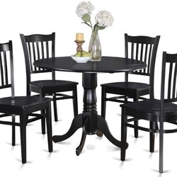 3 Chairs Unsed DARK Wood Table