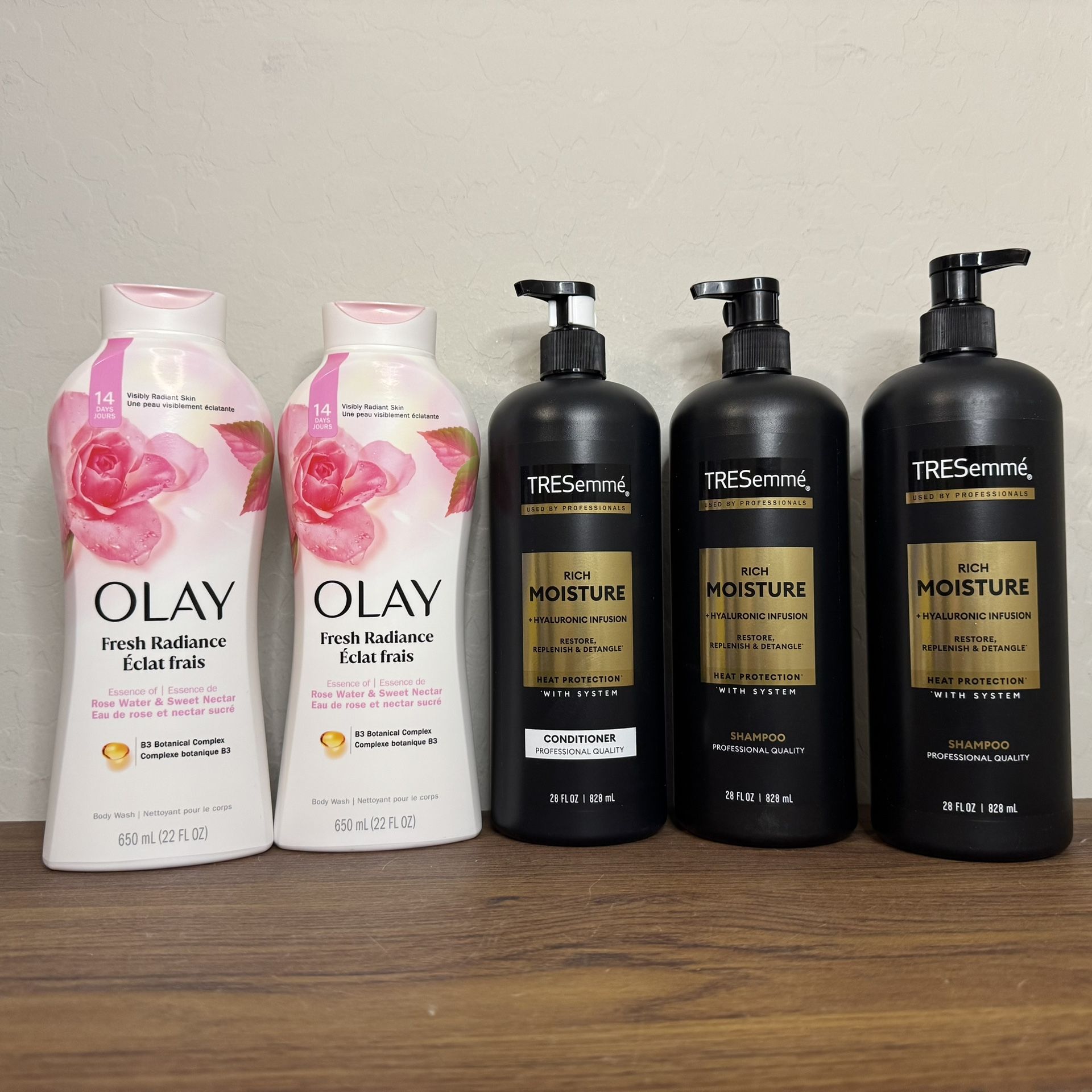 Olay Body Wash Tresemme Shampoo Conditioner Bundle