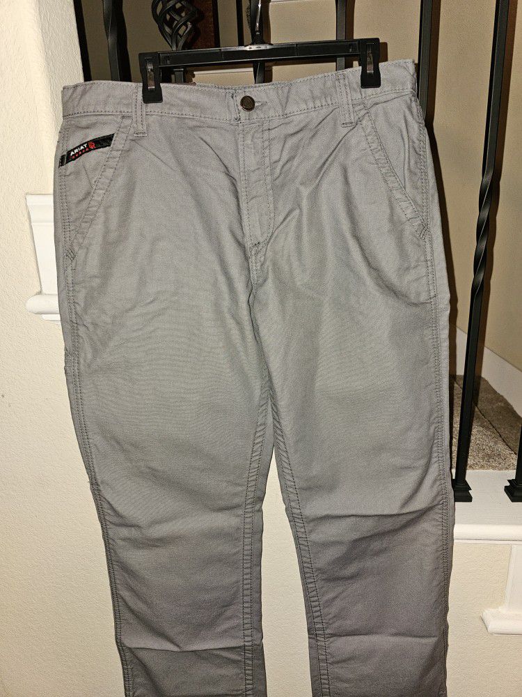 ARIAT FRC M4 WORKHORSE RELAXED BOOT CUT GREY PANT 