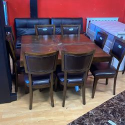 Nice Square Dinning Table With 8 Chairs