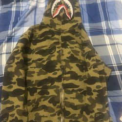 Green Camo Bape Hoodie 