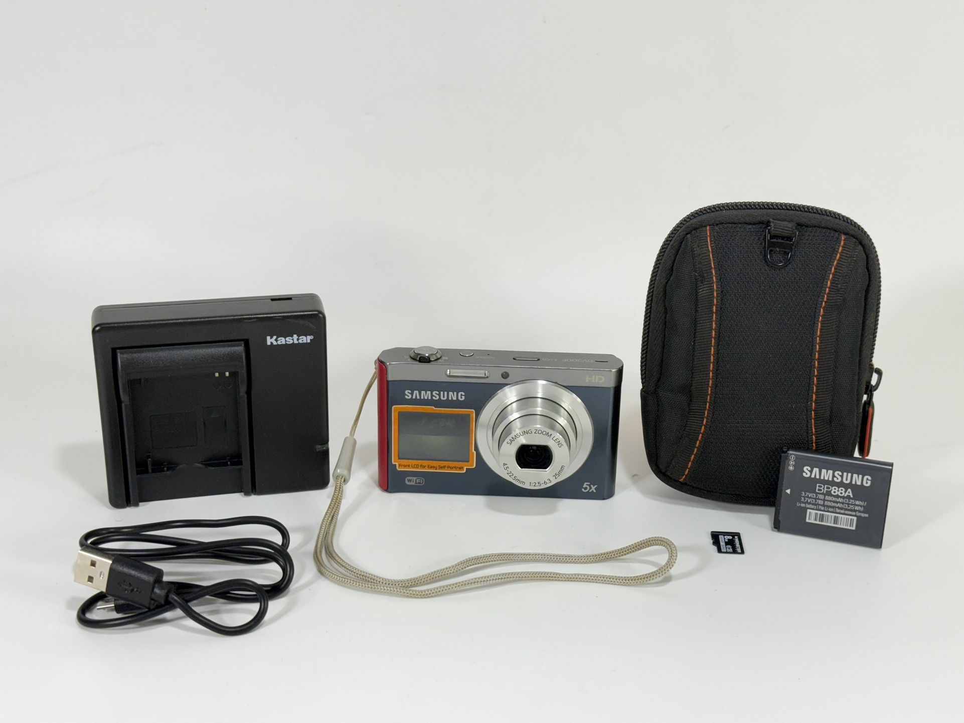 Samsung DV300F ~ 16MP Dual View Wi-Fi Smart Camera with 8GB Memory & Batteries